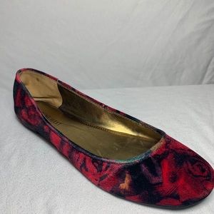 Nine West Flat Velvet Shoes 8.